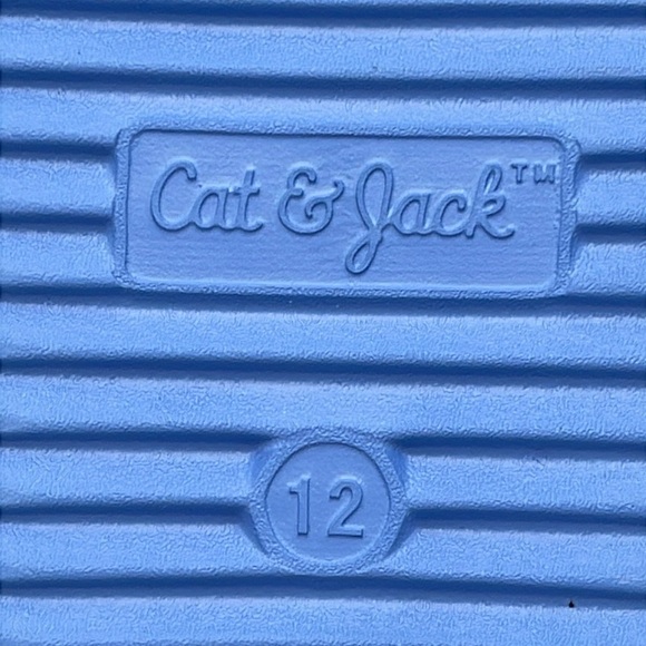 NWT Cat & Jack Toddler Footbed Slip-On Sandals - Blue Wynne, Size 12 - Picture 13 of 13